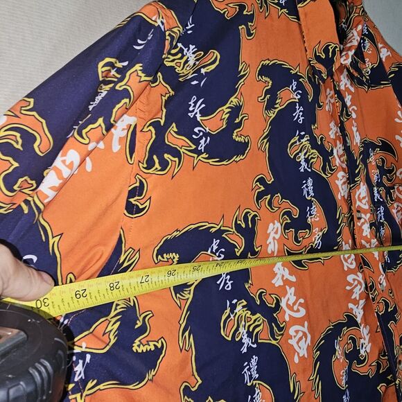 PACO Jeans Dragon Design Button Down Shirt Men's Size 3XLT Casual Y2K - Picture 6 of 6